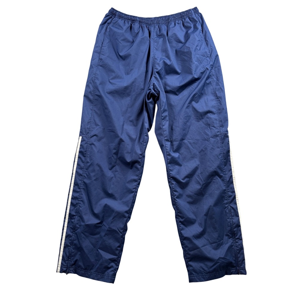 Adidas 3 Stripe Windbreaker Track Pants Navy Blue Gorpcore Y2K Mesh‎ Lined XL